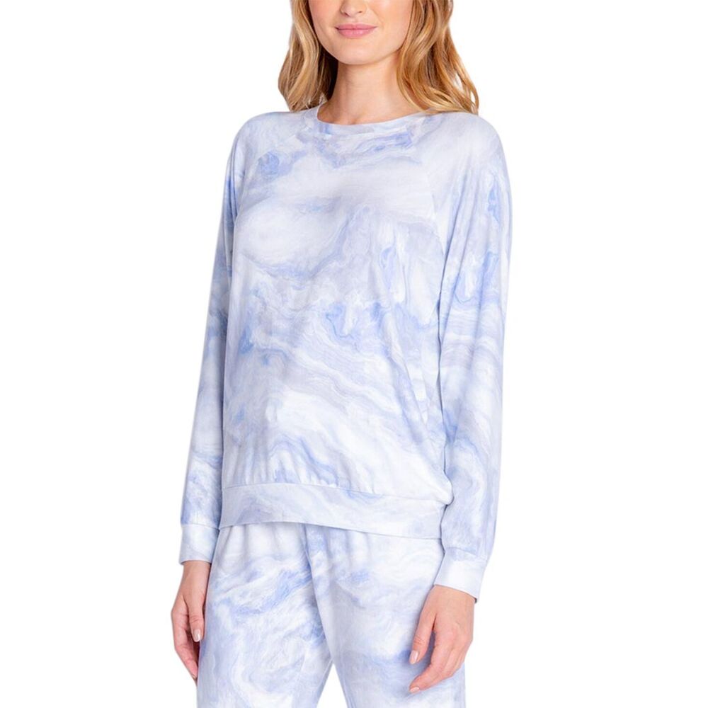 Insomniax Womens Printed Long Sleeve Pajama Top Only,1-Piece Size S